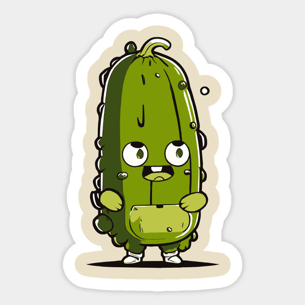 Pickle Sticker by LoriStark16